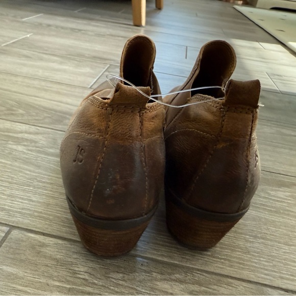 Josef Seibel|Rustic Brown Leather Ankle Booties,low heel•••Western boho style - Picture 14 of 16
